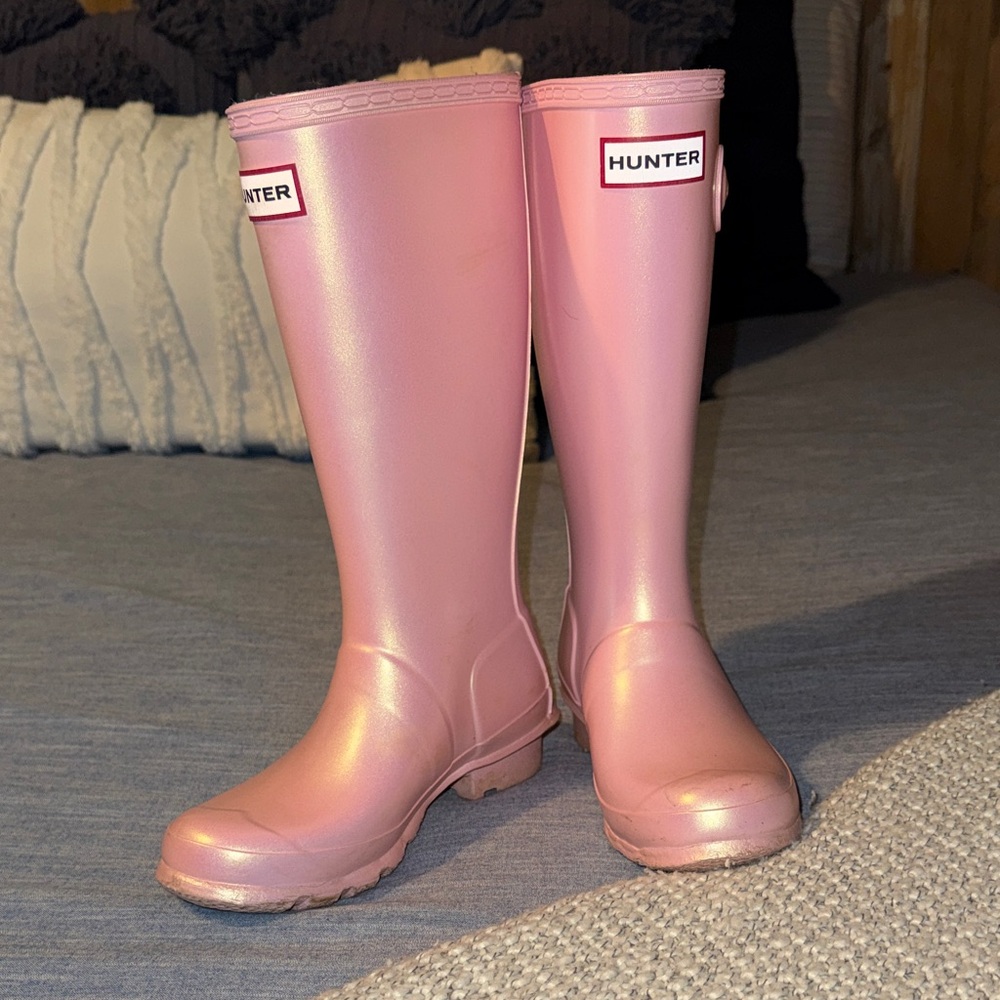 Hunter Kid’s Light Pink Rain Boots